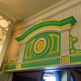 Just a glimpse of some of the whimsical, turn-of-the-century decor to be found inside this quaint shop. Confectionery Interior