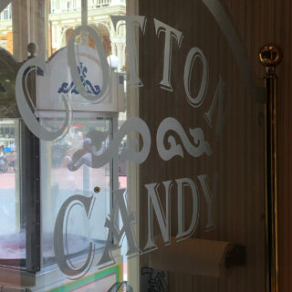 You can watch cotton candy made right before your eyes in this storefront window! Cotton Candy